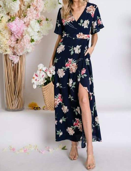 Floral Wrap Maxi Dress