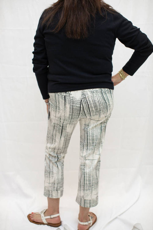 Charlie B - Women's Pull On Cropped Cuffed Pants