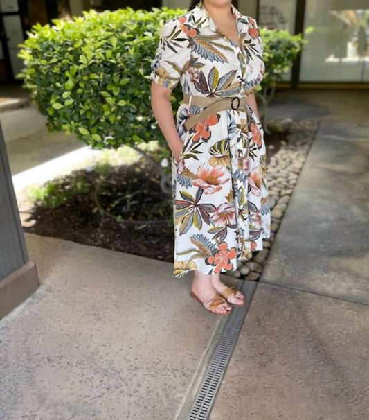 Ellison - Button up Dress with belt