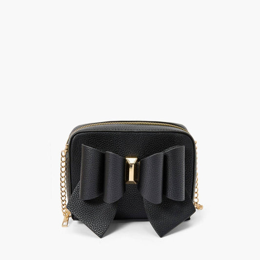 Like Dreams - Women's Mini Boxy Bow Vegan Crossbody Bag