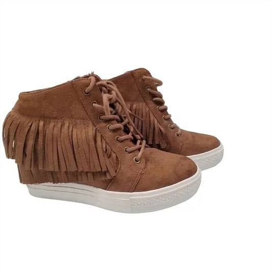 Not Rated - Women's Nick Fringe Sneaker Wedge