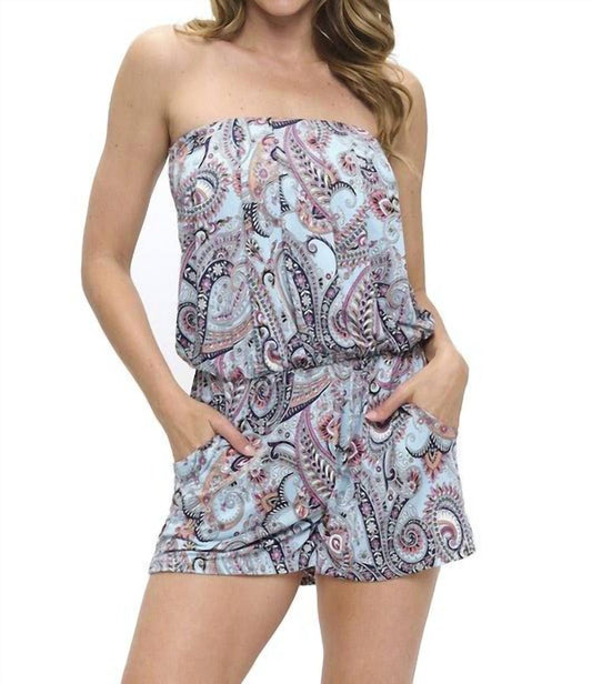 Ariella - Pretty In Paisley Tube Romper
