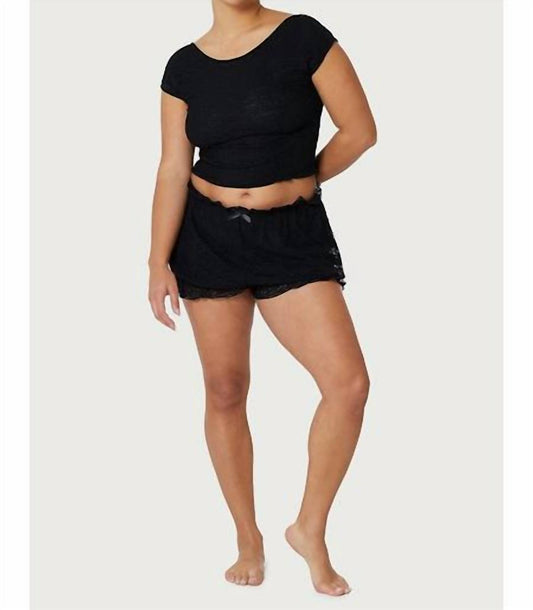 Find Me Now - Crepe Mesh Backless Tee Top