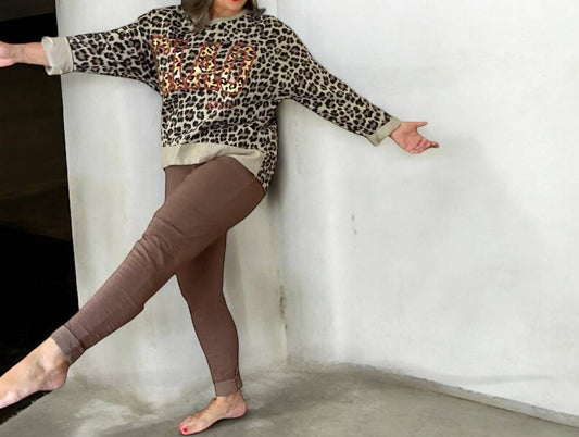 Made In Italy - Solid Color Italian Magic Pants