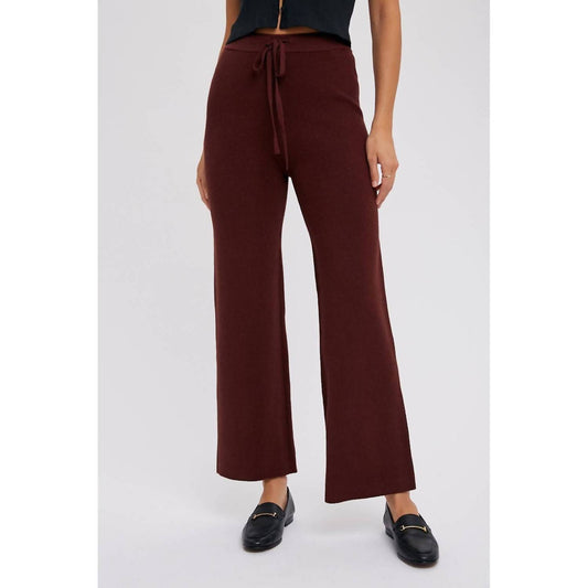 Bluivy - Ribbed Sweater Knit Pants