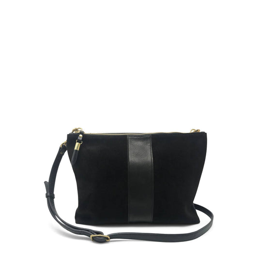 Kempton & Co. - Harford Stripe Double Zip Crossbody Bag