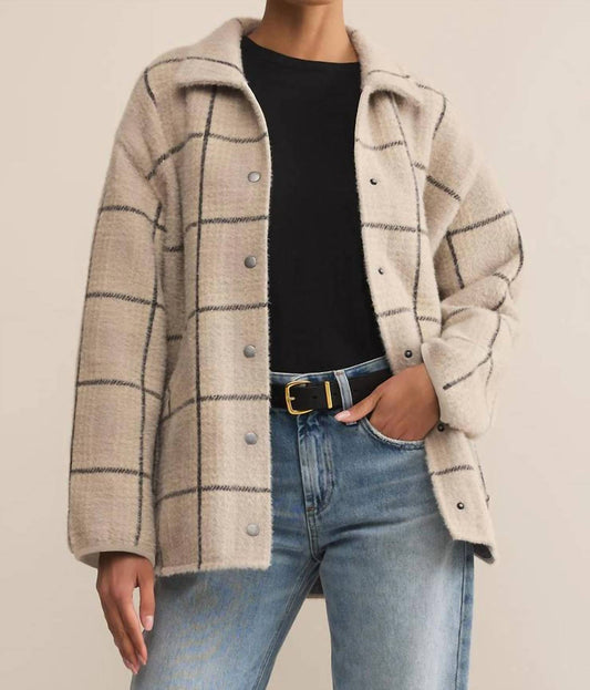 Z Supply - Bronx Plaid Sweater Knit Jacket