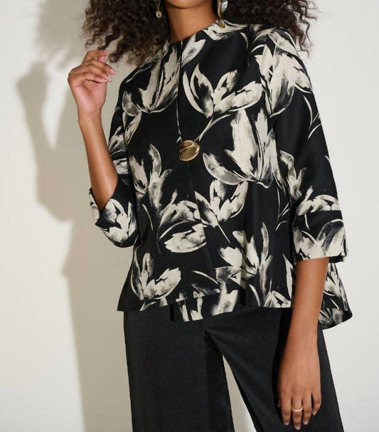 Joseph Ribkoff - Jacquard Floral Jacket