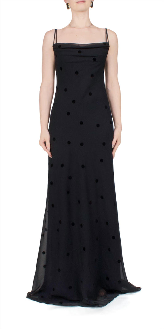 Anna October - Women's Coletta Sheer Polka Dot Maxi Dress
