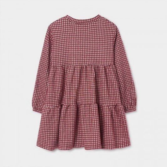 Mayoral - Girls' Tiered Checked Dress