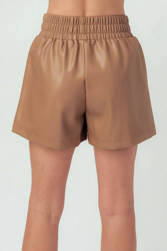 Trend:Notes - Aly Faux Leather Shorts