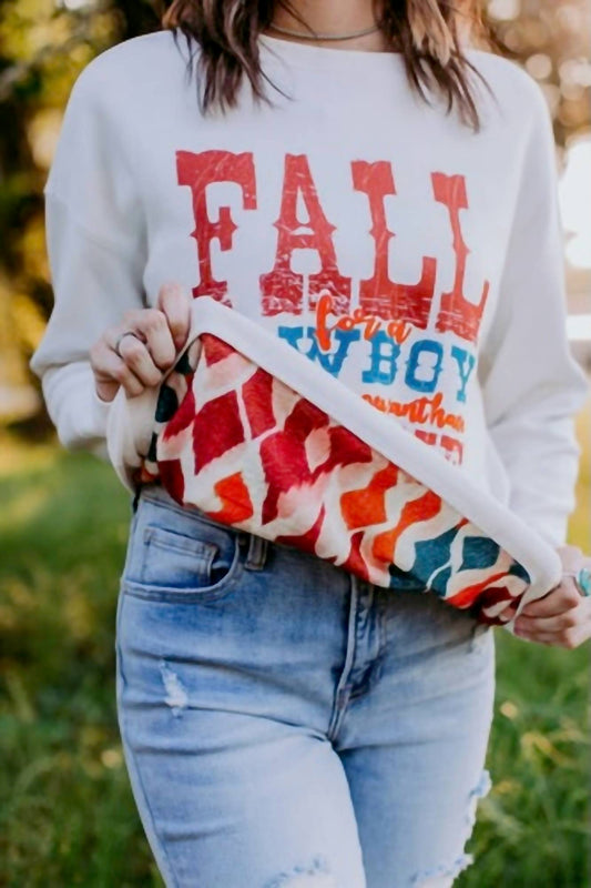 Merigold Kiss - Fall For A Cowboy Reversible Sweatshirt