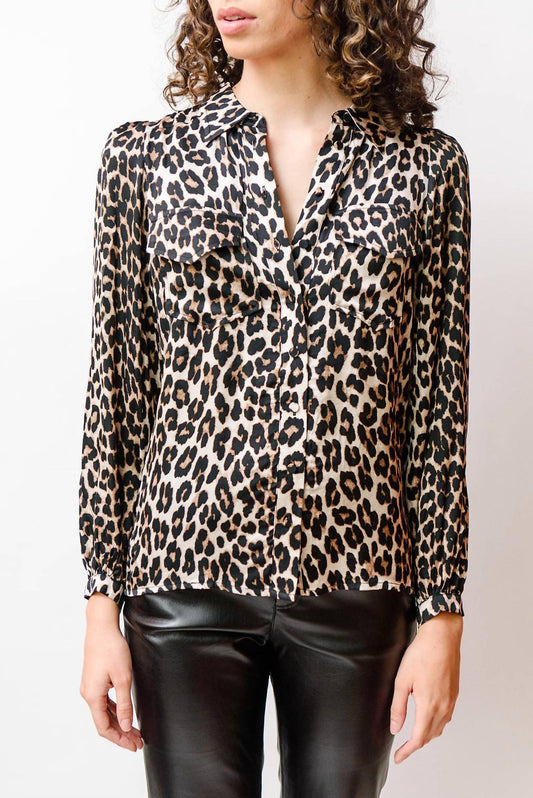 Lanna Leopard Blouse