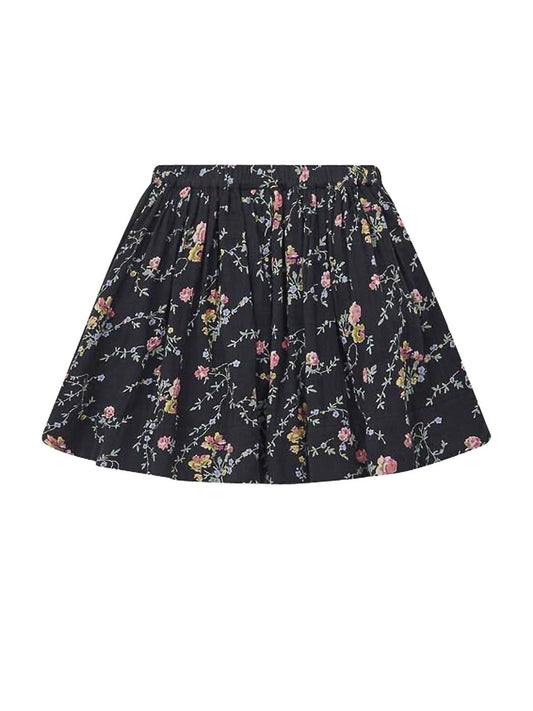 Romantic Print Gauze Skirt