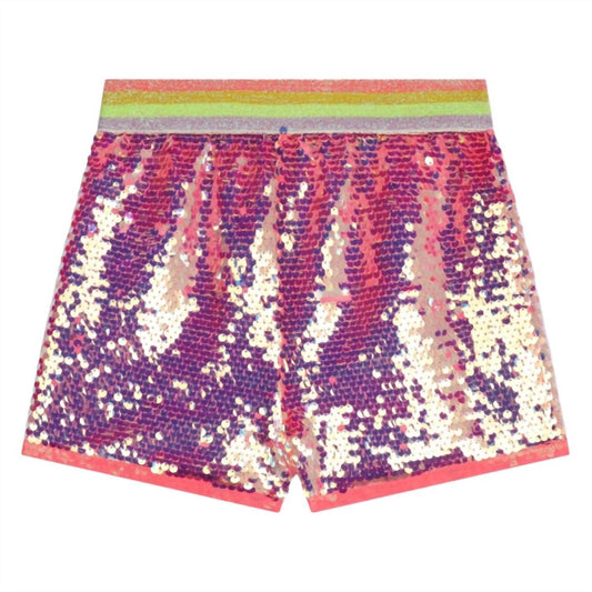 Billieblush - Sequin Shorts With Glittered Crown