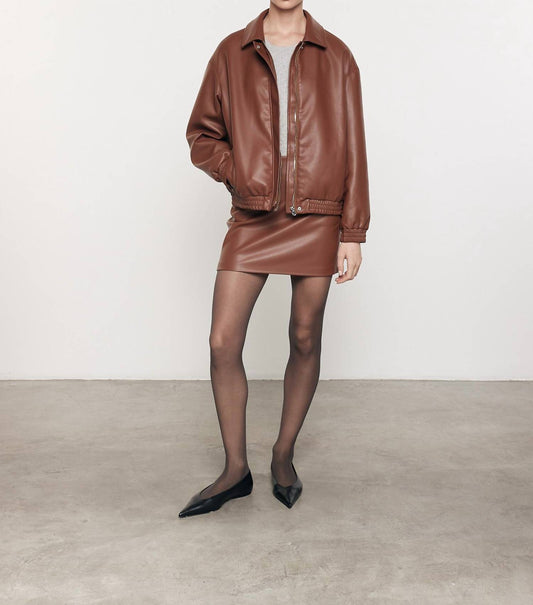 Enza Costa - LEATHER MINI SKIRT