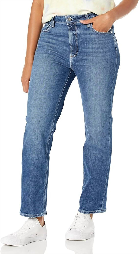 Paige - Sarah High Rise Straight Ankle Jeans