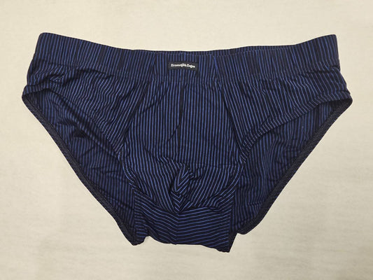 Men's Striped Stretch Cotton Brief