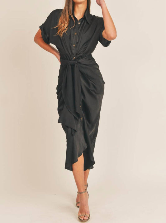 Mable - Farrah Satin Midi Dress