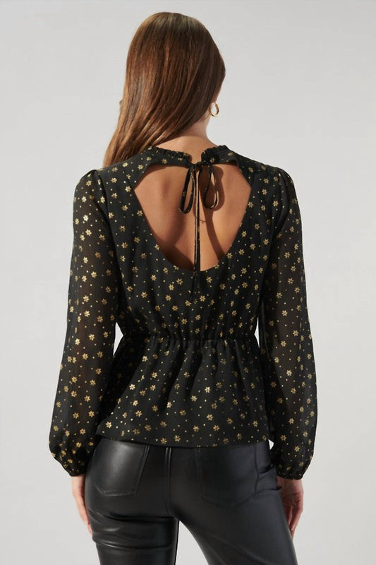 Sugarlips - Chandra Floral Peplum Top