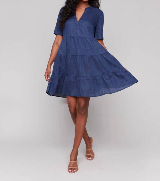 Charlie B - Tiered Linen Dress