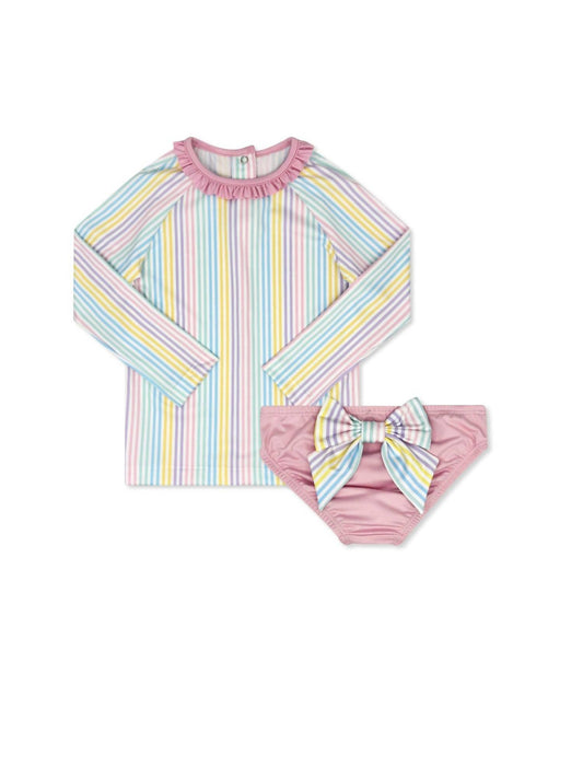 Lullaby Set - Girl's Sun And Sand Rash Guard Set