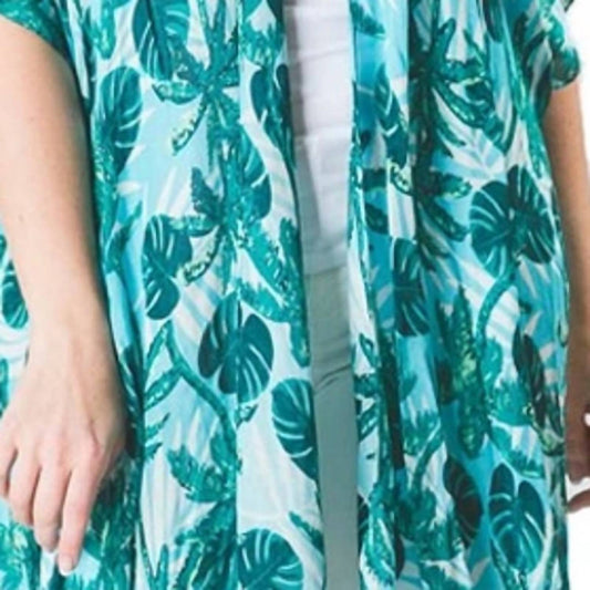 Top It Off - Kari Printed Lightweight Kimono Wrap Shawl