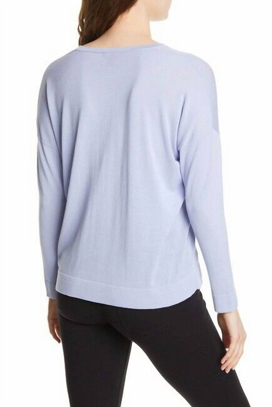 Eileen Fisher - V Neck Long Sleeve Tencel Lightweight Sweater