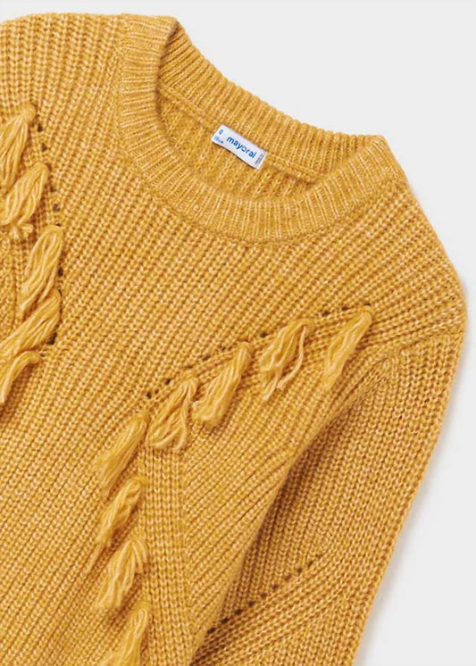 Mayoral - Girl's Fringed Sweater