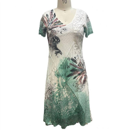 Rising International - Women's Floral Half Sleeve Dress