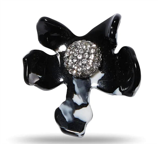 Lele Sadoughi - Women's Jet Small Crystal Lily Earrings