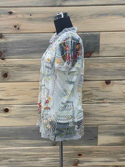 Johnny Was - MERIDA MESH BLOUSE