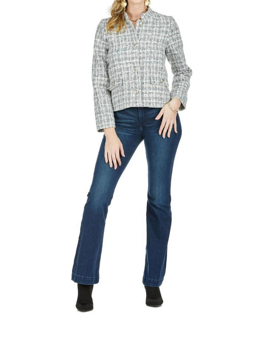 Jade - Stand Collar Crop Jacket