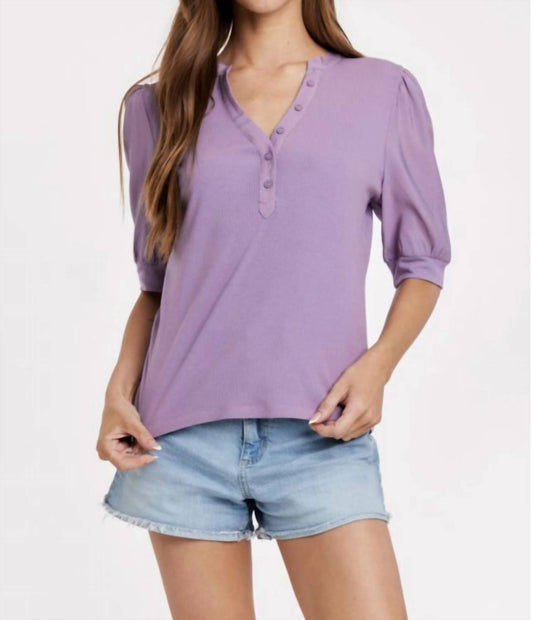Another Love - Eliza Puff Sleeve Henley