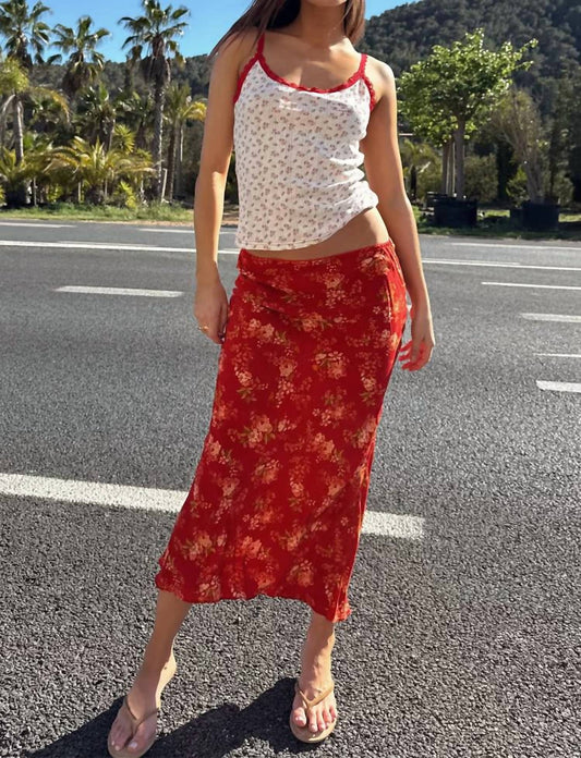 Never Fully Dressed - Floral Midi Skirt