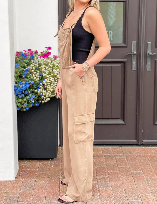 Risen - Around Town Wide Leg Cargo Overalls