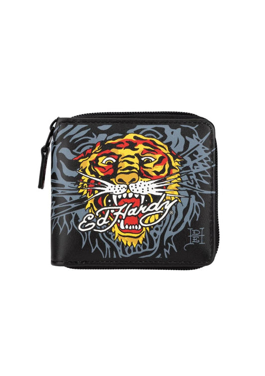 Ed Hardy - Men's Tiger Zip Around Pop Sritch Wallet