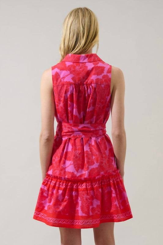 Sugarlips - Rency Floral Zady Sleeveless Mini Dress