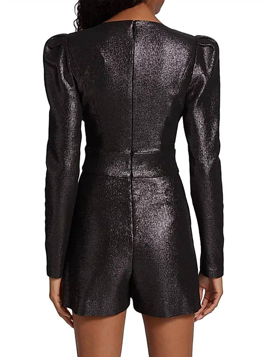 Ramy Brook - Brooke Metallic Belted Romper