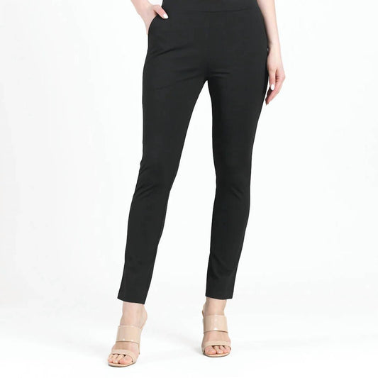 Clara Sunwoo - Rayon-ponte Knit Straight Leg Pocket Pants