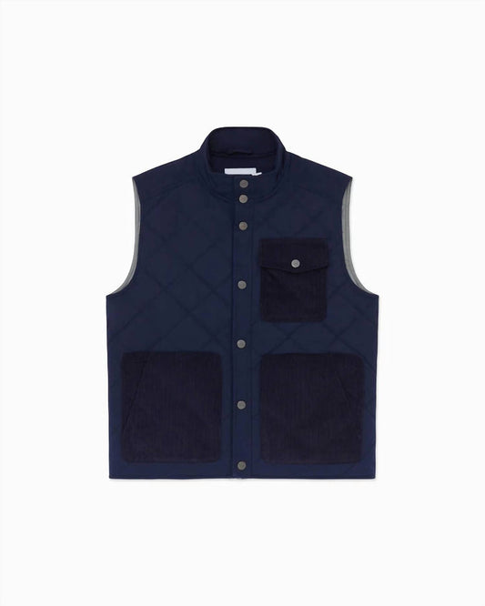MEN'S QUILTED TWILL VEST