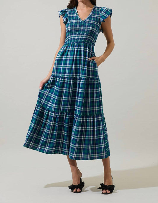 Sugarlips - Brigitte Tartan Midi Dress