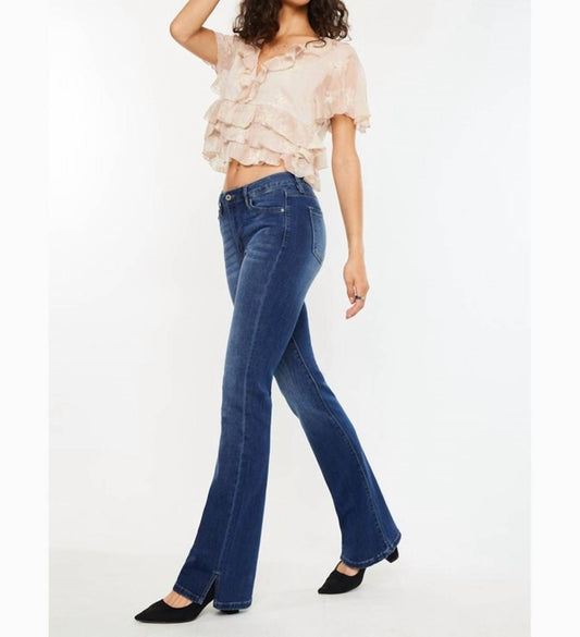 Kancan - Eliza High Rise Slit Bootcut Jeans