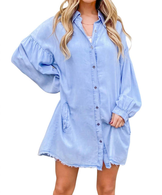 And The Why - Have a Heart Chambray Dress