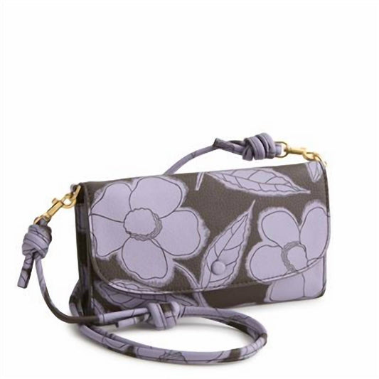 Vera Bradley - Women's Wildwood Printed Leather Wallet Crossbody Bag