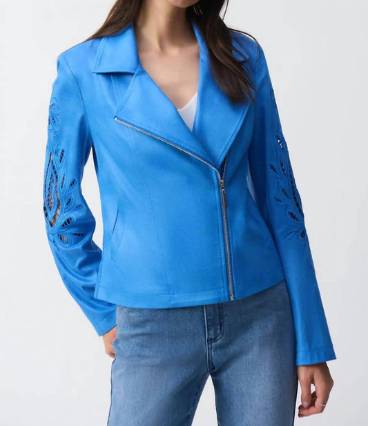 Joseph Ribkoff - Faux Suede Jacket