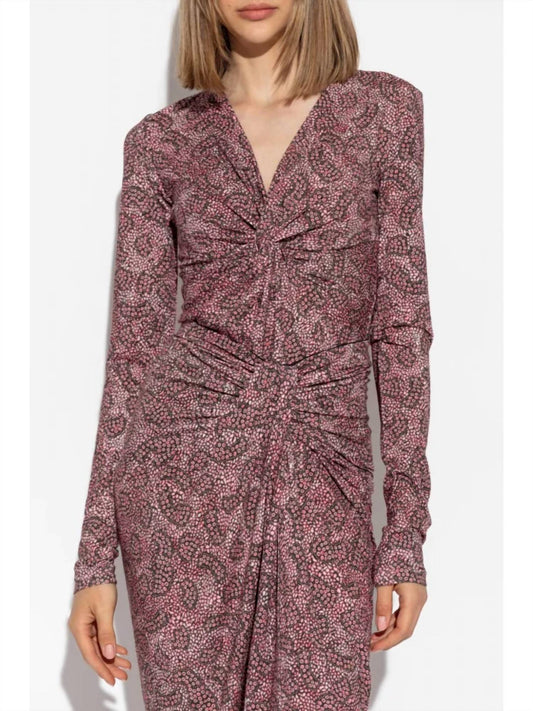 Isabel Marant - Lyss Graphic Printed Gathered Top