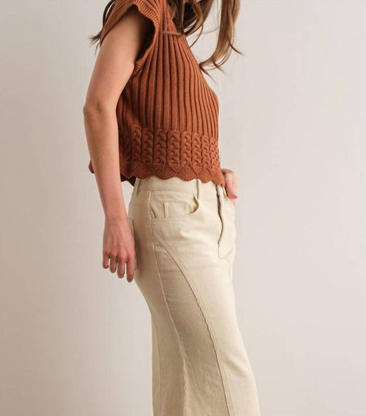 Papermoon - Mock Neck Sweater Vest