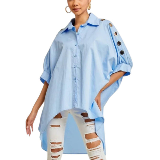 Qmp Moda - Skyline Statement Button-up Shirt