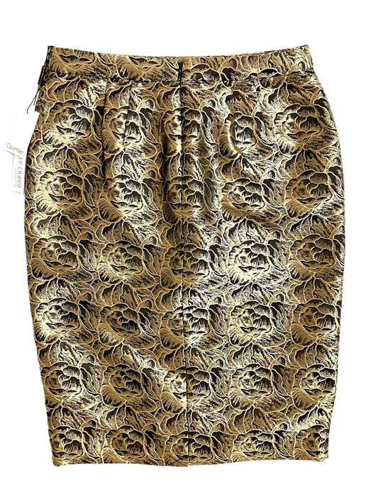 Calvin Klein - Women's Floral Jacquard Pencil Skirt